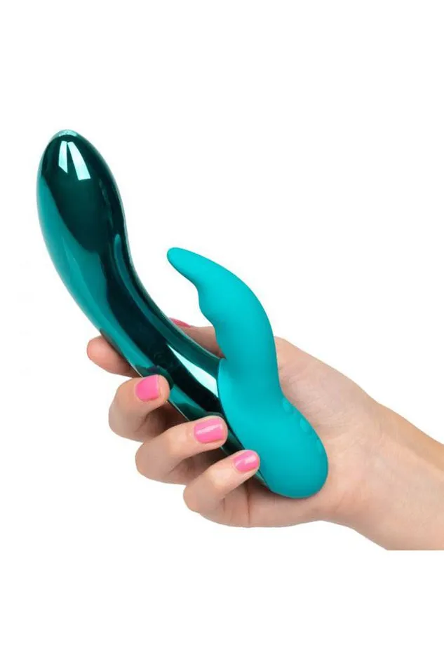 Vibrators Cal Exotics Cal Exotics DazzLED Brilliance LED Dual Vibrator Teal