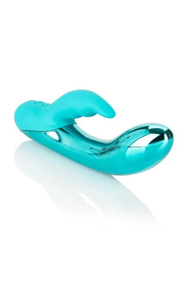 Vibrators Cal Exotics Cal Exotics DazzLED Brilliance LED Dual Vibrator Teal