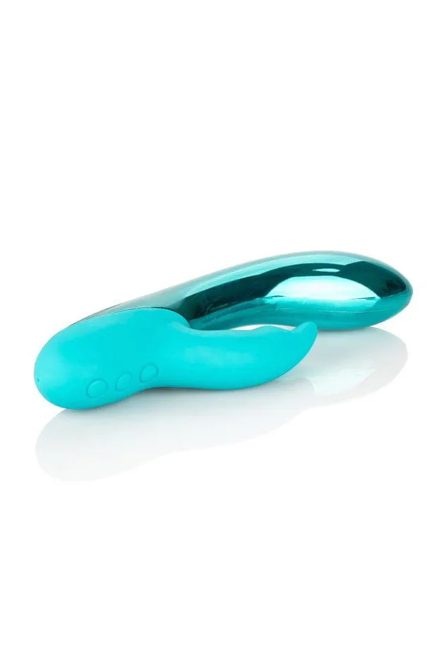 Vibrators Cal Exotics Cal Exotics DazzLED Brilliance LED Dual Vibrator Teal