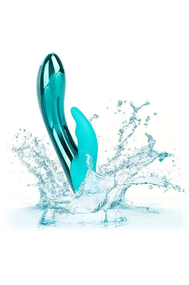 Vibrators Cal Exotics Cal Exotics DazzLED Brilliance LED Dual Vibrator Teal