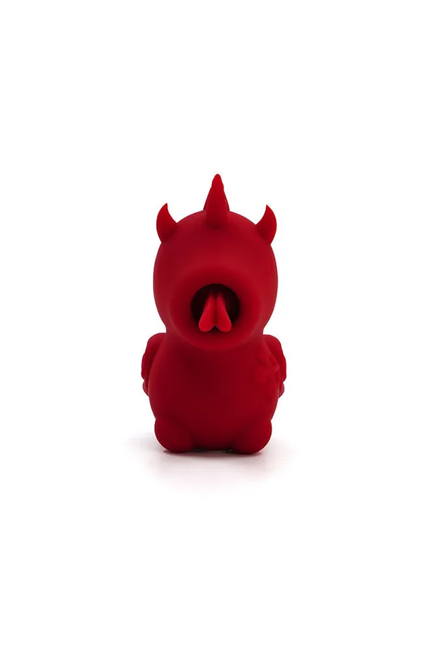 Vibrators Creative Conceptions Creative Conceptions Unihorn Blaze Diablo Forked Tongue Vibrator Red