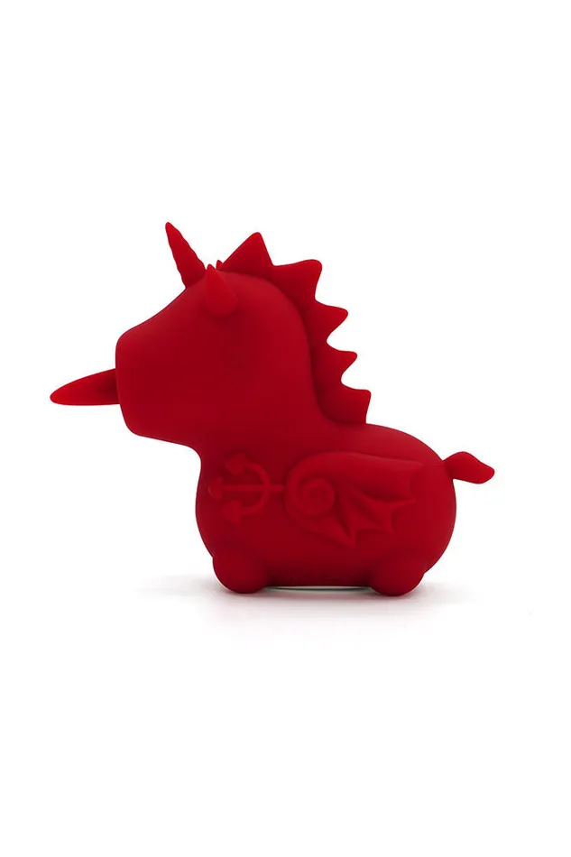 Vibrators Creative Conceptions Creative Conceptions Unihorn Blaze Diablo Forked Tongue Vibrator Red