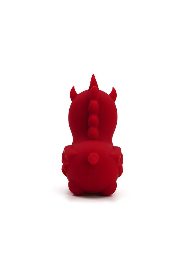 Vibrators Creative Conceptions Creative Conceptions Unihorn Blaze Diablo Forked Tongue Vibrator Red