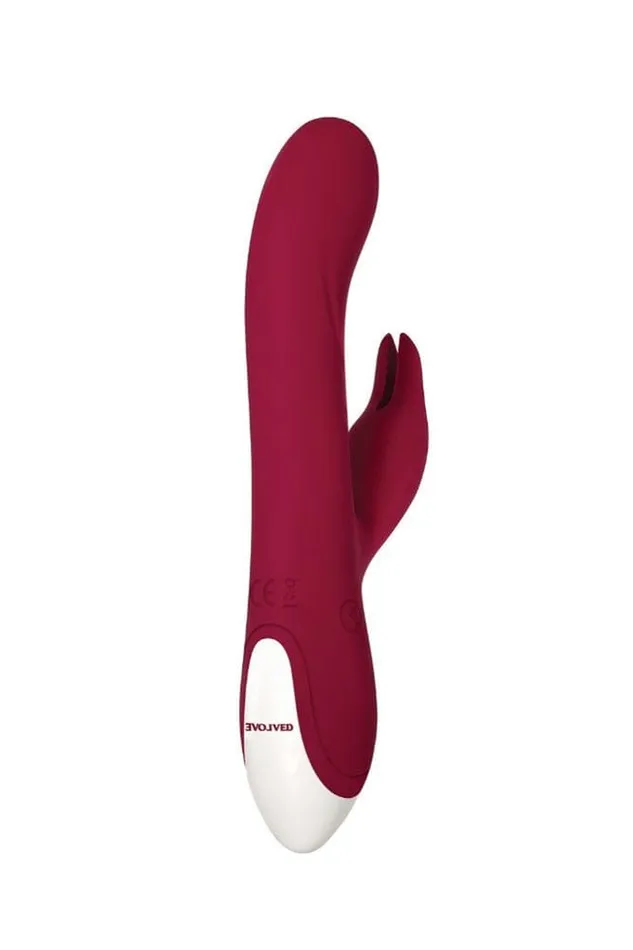 Vibrators Evolved Evolved Inflatable Bunny Vibrator Burgundy