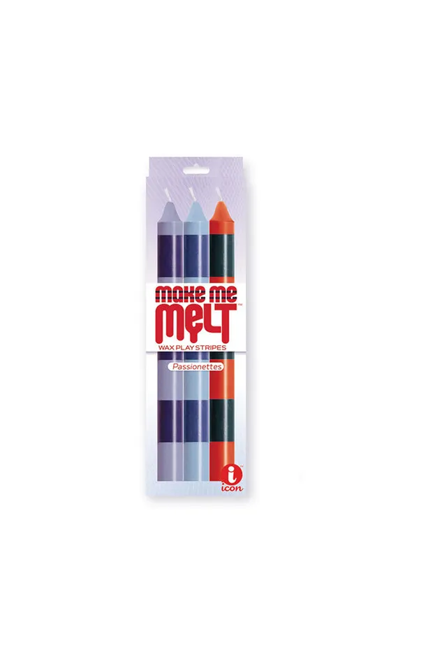 Vibrators Icons Brands Icon Brands Make Me Melt Warm Drip Candles 3pk Stripes Pasionettes Vibrators Icons Brands Icon Brands Make Me Melt Warm Drip Candles 3pk Stripes Pasionettes