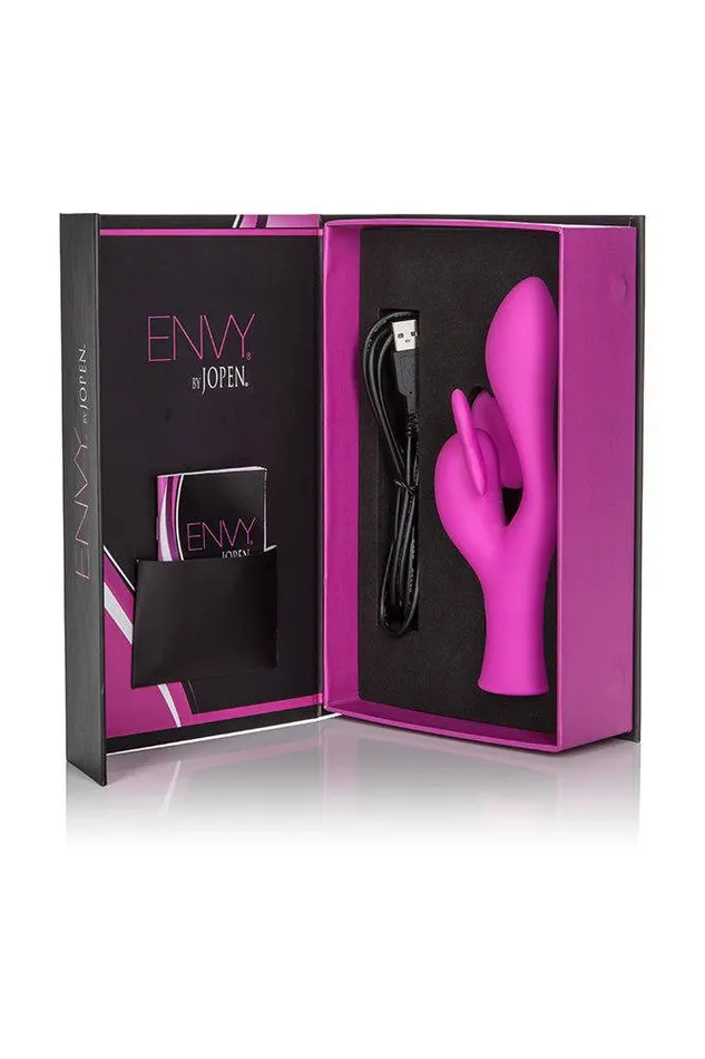 Vibrators Jopen Jopen Envy 9 Dual Vibrator Pink