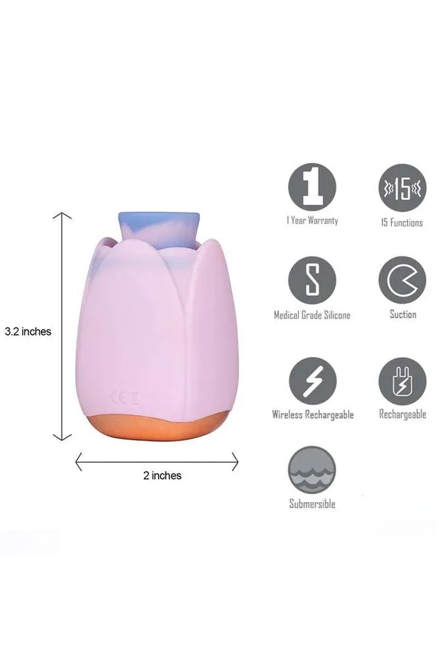 Vibrators Maia Toys Maia Toys Tulip Suction Vibrator Pink