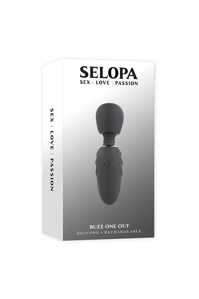Vibrators Selopa Selopa Buzz One Out Mini Wand Black