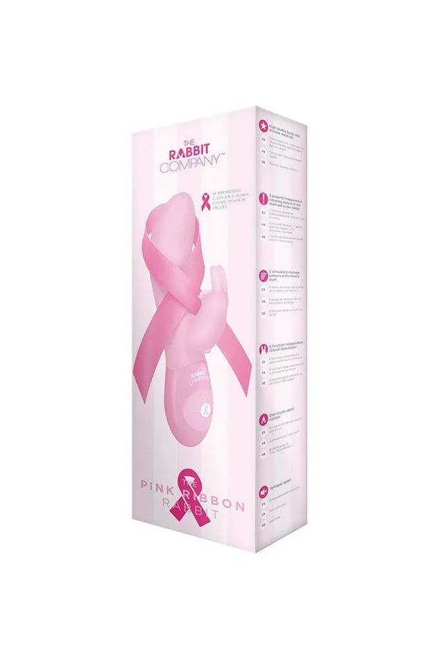 Vibrators The Rabbit Company Classic Rabbit Dual Vibrator Pink Ribbon Rabbit Company