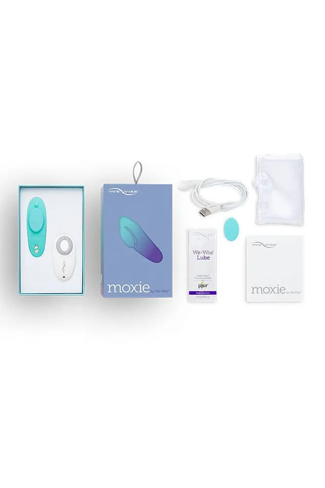 Vibrators WeVibe Moxie Wearable Bluetooth Clitoral Vibrator Aqua WeVibe