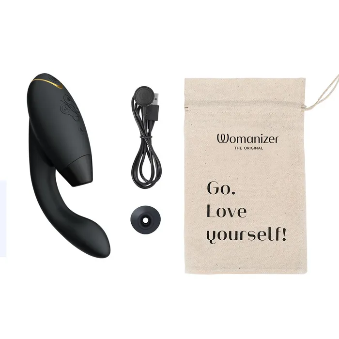 Vibrators WOMANIZER Womanizer Duo 2 Pleasure Air G Spot Vibrator Black
