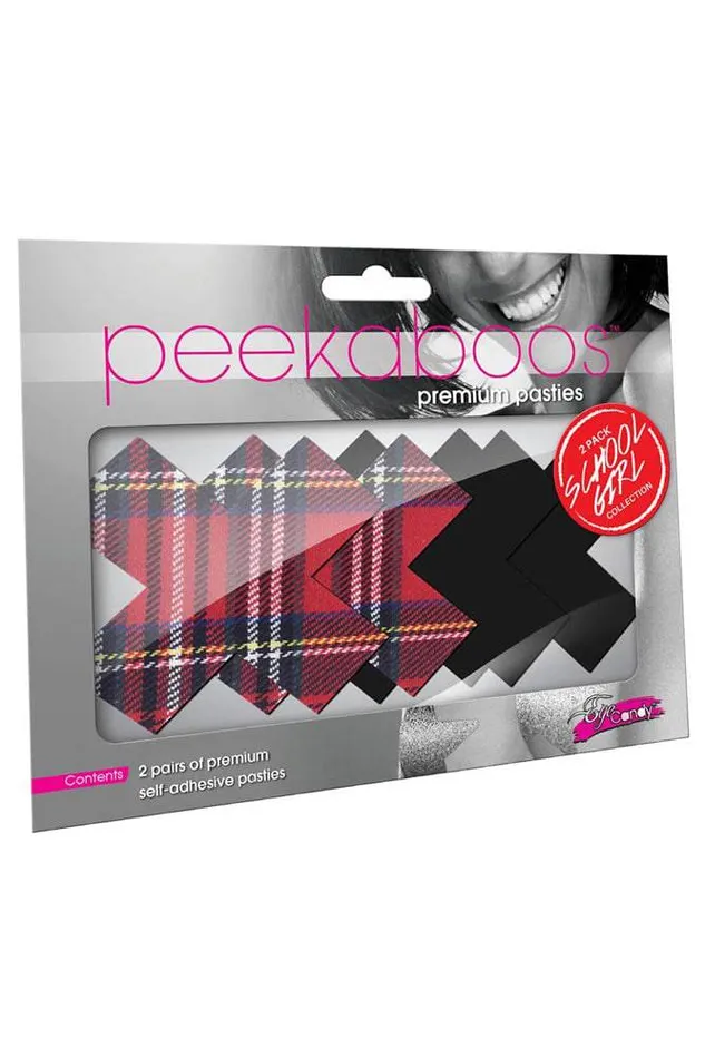 Vibrators XGen Peekaboos Schoolgirl Cross Pasties XGen
