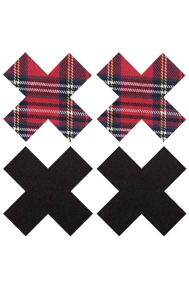 Vibrators XGen Peekaboos Schoolgirl Cross Pasties XGen