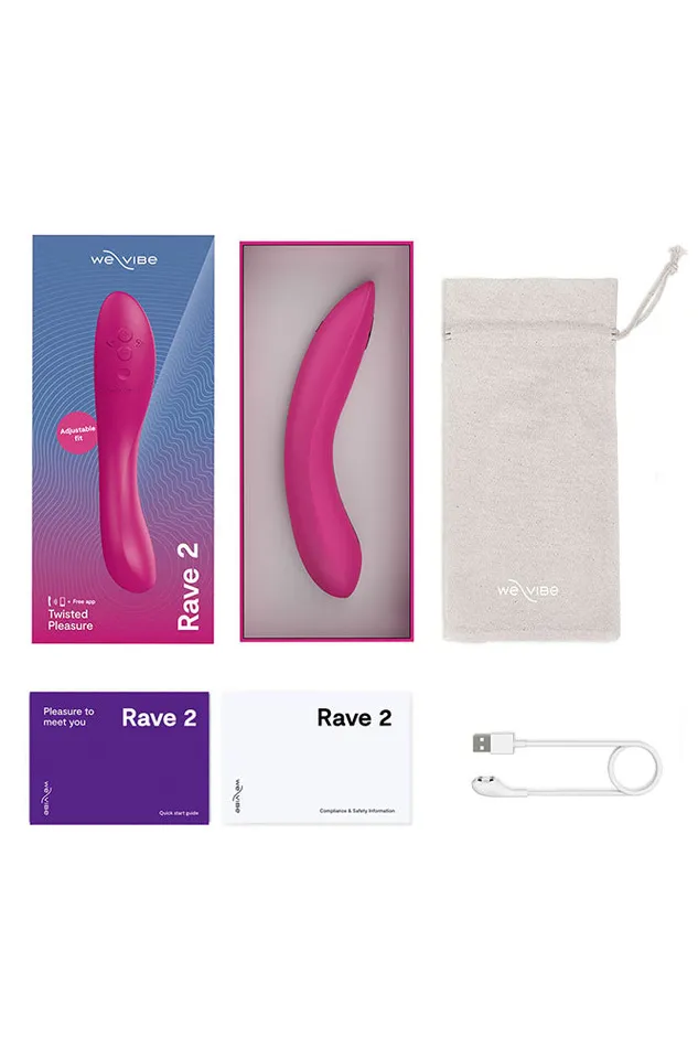 WeVibe Vibrators WeVibe Rave G 2 App Controlled GSpot Vibrator Pink