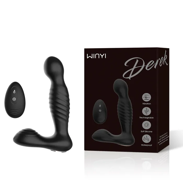 Winyi Anal Winyi Derek Rotating Prostate Massager Black
