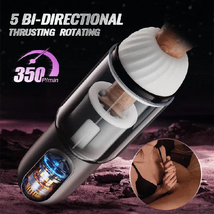AcmeJoy ARMOR CVT Control Sucking Thrusting Rotating Erection Aid Masturbator Male Sex Toys