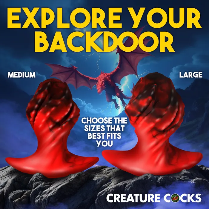 Anal Dragonspawn Silicone Butt Plug Creature Cocks