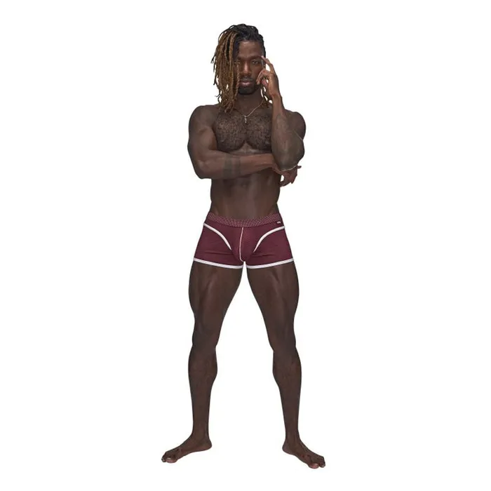 Anal Male Power Sport Mesh Sport Short Small Burgundy