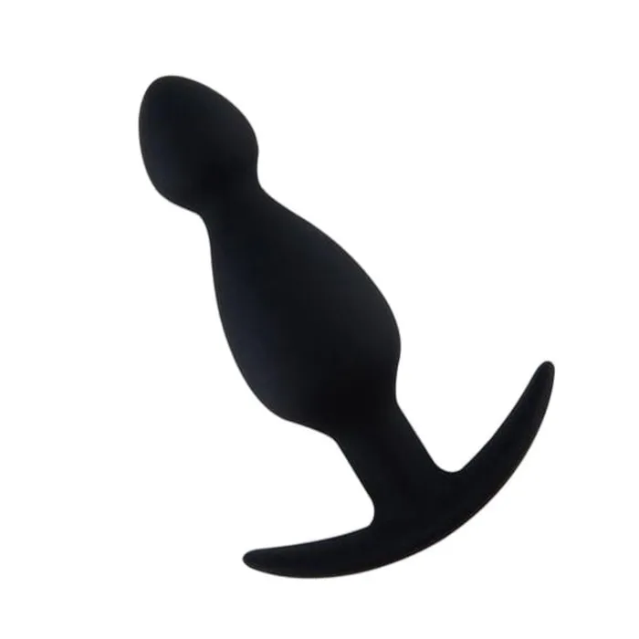 Black Silicone Beady Anal Toy Men Love Plugs Anal