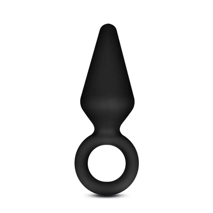 Blush Anal Anal Adventures Platinum Silicone Loop Plug Small Black