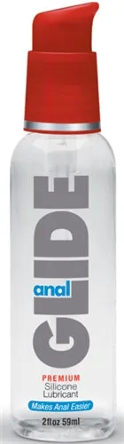 Body Action Anal Anal Glide Silicone Lubricant 2 Oz Pump Bottle