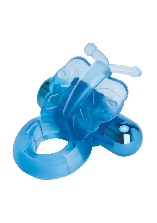 Bodywand Rechargeable Butterfly Ring Blue Bodywand Vibrators