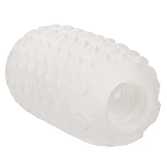 Boundless Reversible Ribbed Stroker Clear CalExotics Male Sex Toys