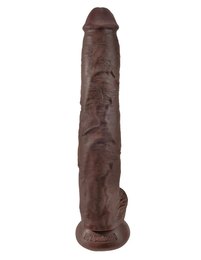 Dildos Pipedream King Cock 14 Inch Cock With Balls Brown