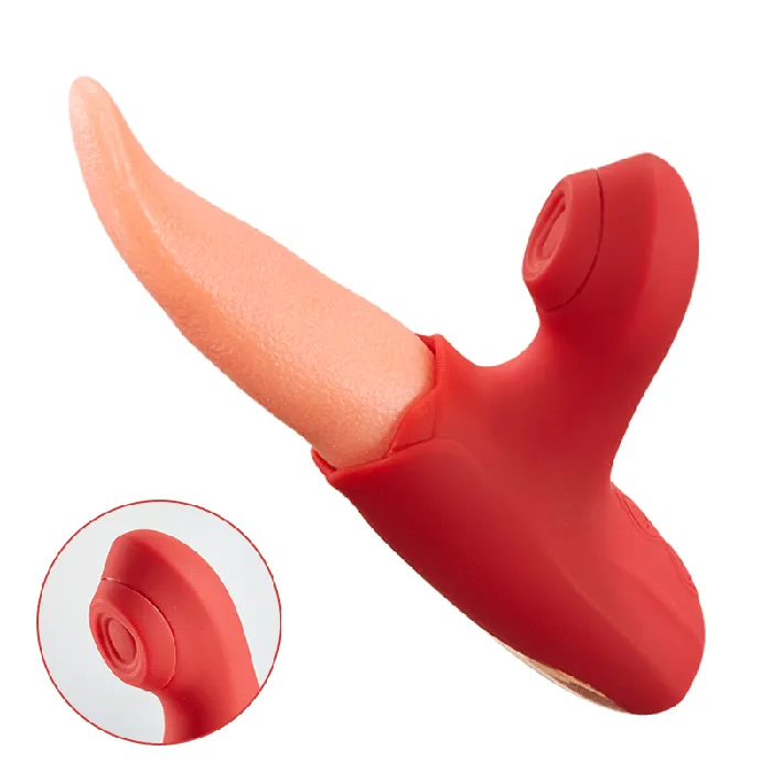 Female Sex Toys Licker Flapping Tongue Licking Vibrator AcmeJoy