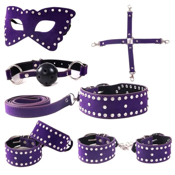 Fit for Royalty Leather SelfRestraint Bondage Kit for BDSM Lovegasm Couples Fit for Royalty Leather SelfRestraint Bondage Kit for BDSM Lovegasm Couples