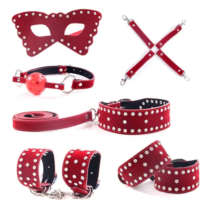 Fit for Royalty Leather SelfRestraint Bondage Kit for BDSM Lovegasm Couples