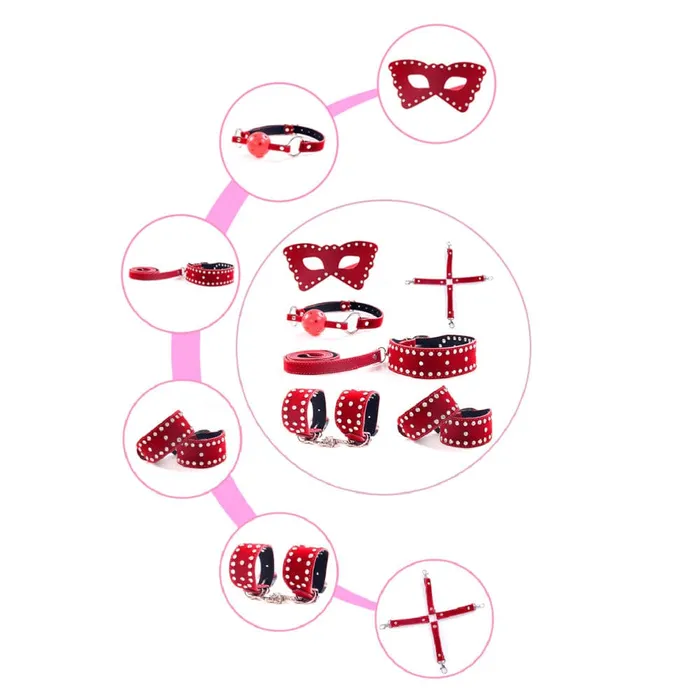 Fit for Royalty Leather SelfRestraint Bondage Kit for BDSM Lovegasm Couples