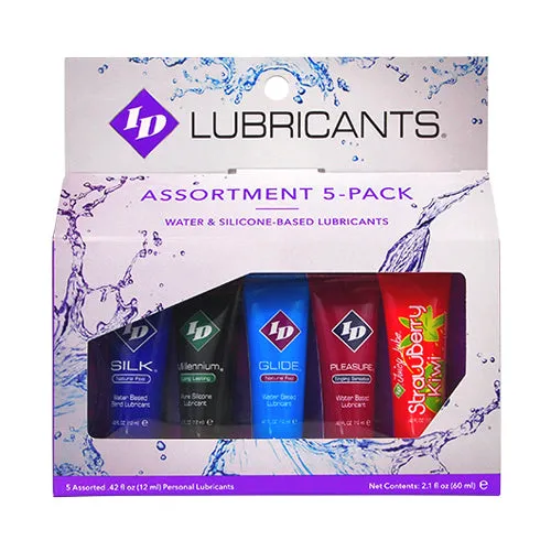 ID Lubricants Enhancers ID Sensual Lubricants 5 Pack Assorted Sampler