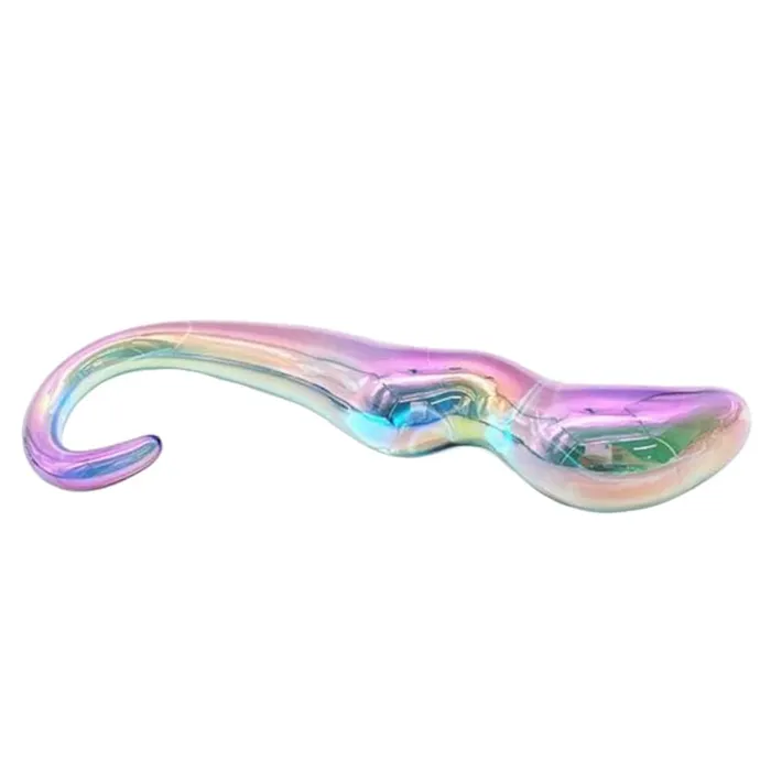 Lovegasm Anal Rainbow Glass Teardrop 7 Octopus Dildo For Women Toys Tenticle Anal
