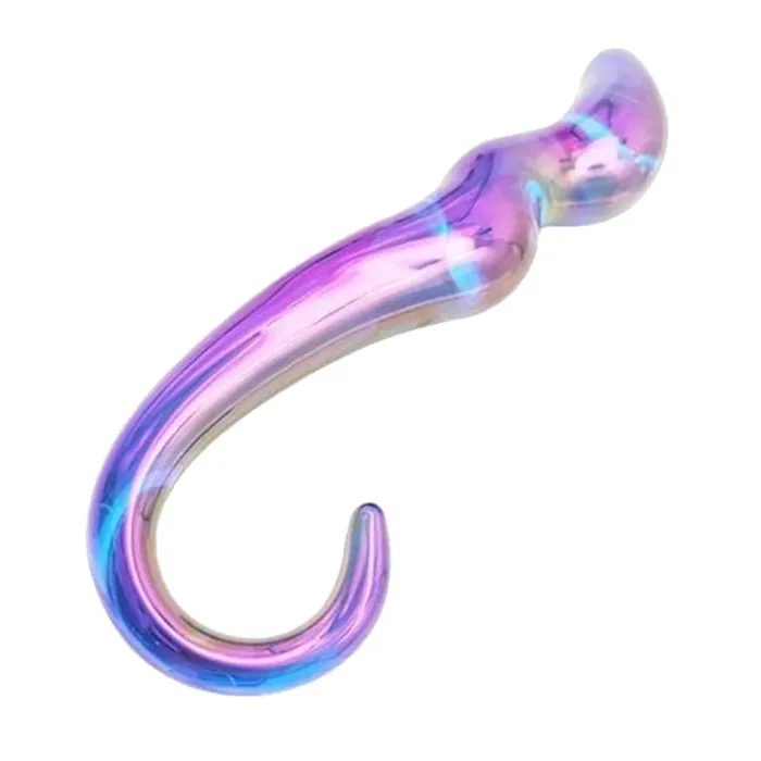 Lovegasm Anal Rainbow Glass Teardrop 7 Octopus Dildo For Women Toys Tenticle Anal