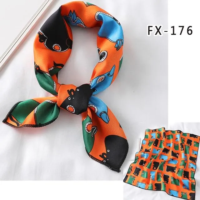 Lovegasm Vibrators Printed Satin Scarf Knotted Gag