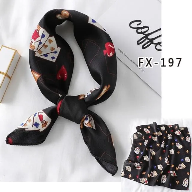 Lovegasm Vibrators Printed Satin Scarf Knotted Gag