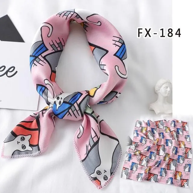 Lovegasm Vibrators Printed Satin Scarf Knotted Gag