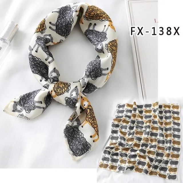 Lovegasm Vibrators Printed Satin Scarf Knotted Gag
