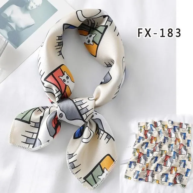 Lovegasm Vibrators Printed Satin Scarf Knotted Gag