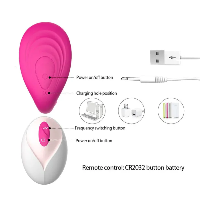 Lovegasm Vibrators Triple Action Discreet Remote Wearable Panty ButterflyPanties Flapping