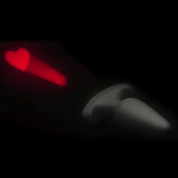 Male Sex Toys Booty Sparks 28X Laser Heart Silicone Anal Plug with Remote