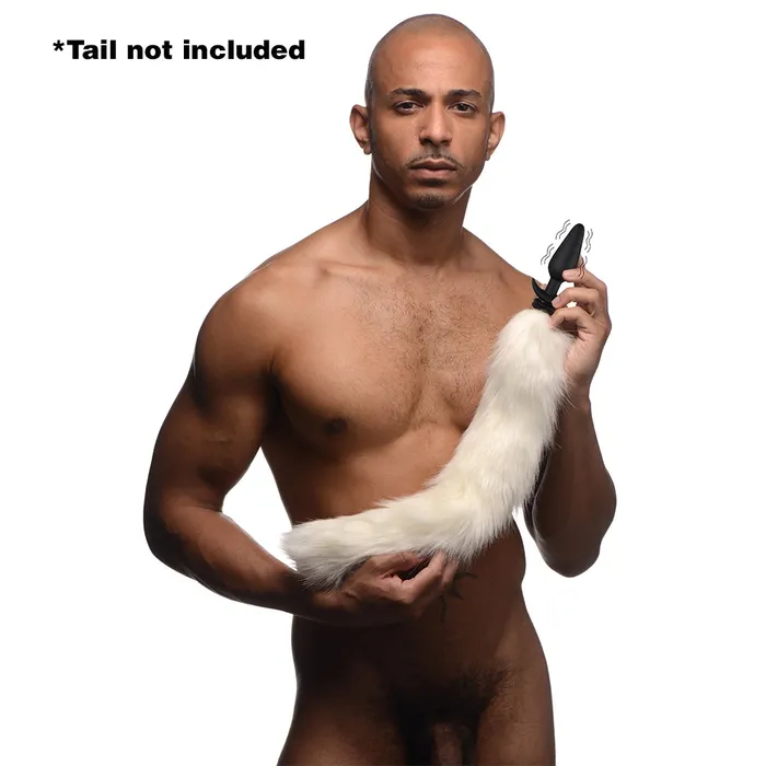 Male Sex Toys Tailz Interchangeable 10X Vibrating Silicone Anal Plug with Remote