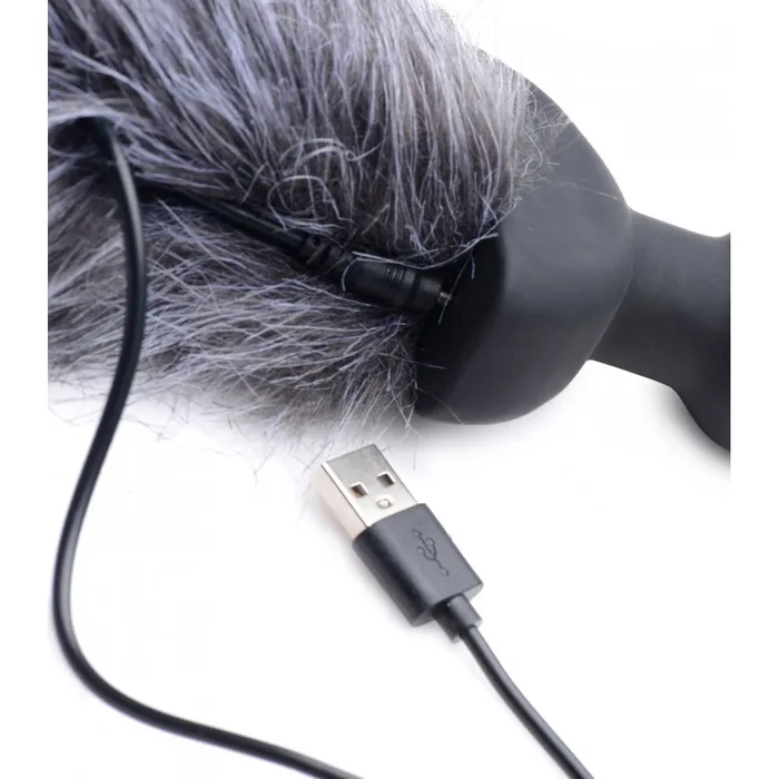 Male Sex Toys Tailz Remote Control Vibrating Fox Tail Anal Plug