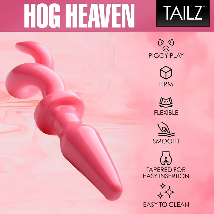 Master Series Anal Pink Pig Tail Butt Plug