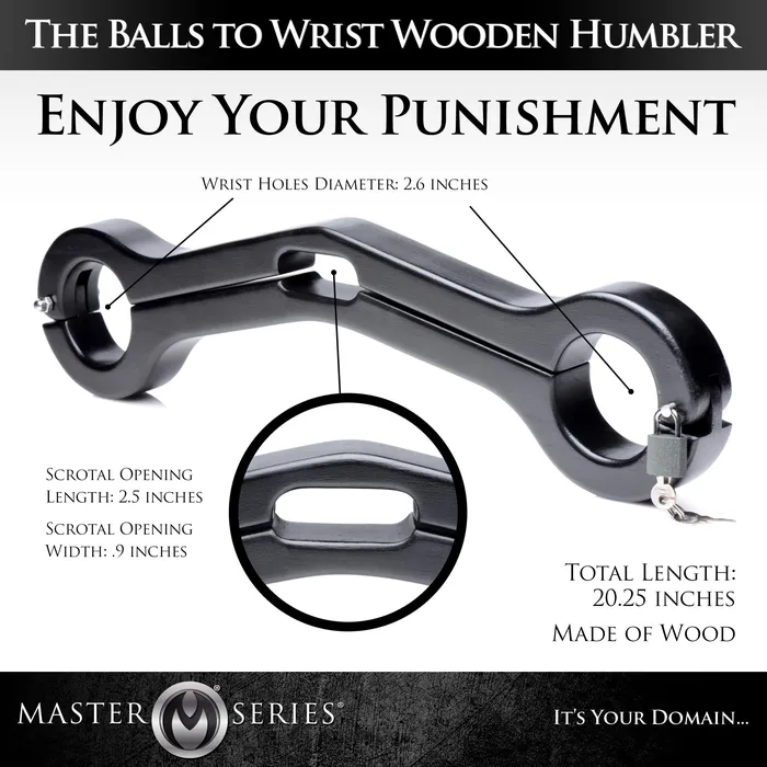 Master Series Dildos Balls to Wrist Humbler
