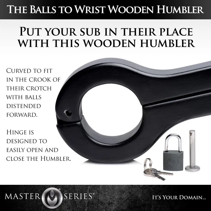 Master Series Dildos Balls to Wrist Humbler