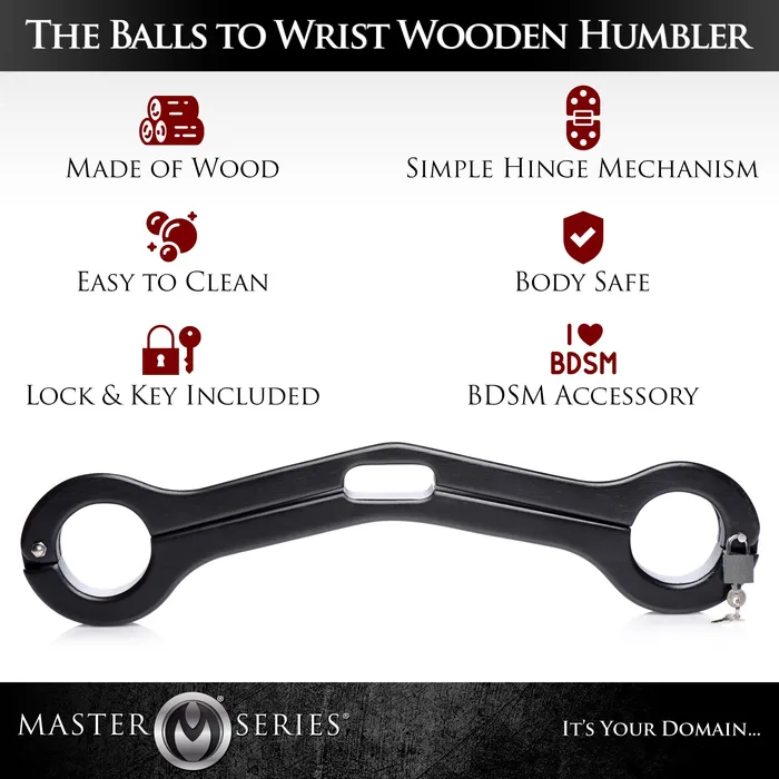 Master Series Dildos Balls to Wrist Humbler