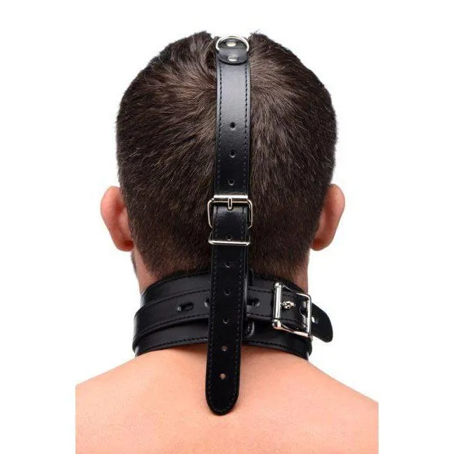 Master Series Leather Collar with Nose Hooks Restraints