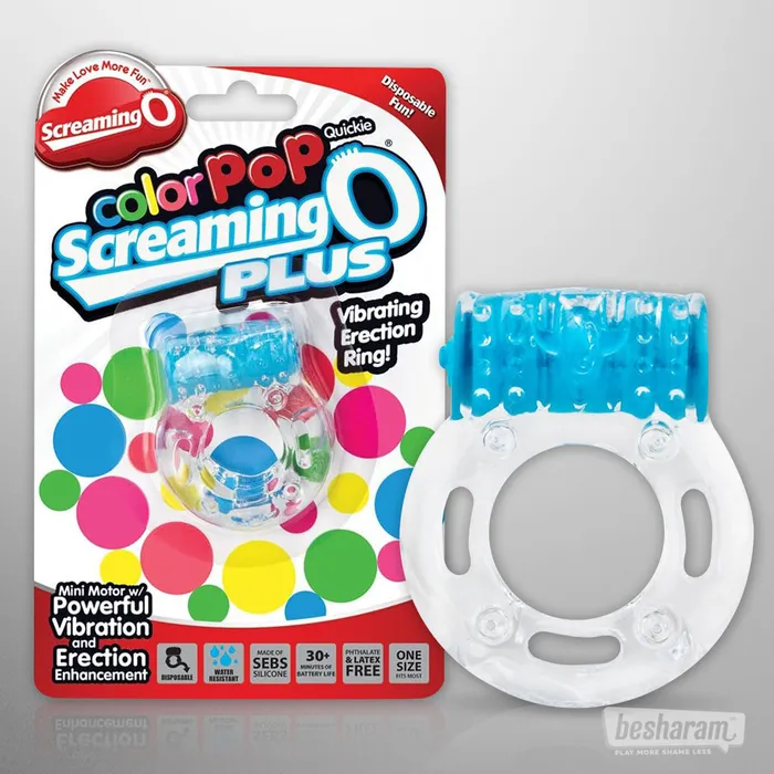 Screaming O Male Sex Toys Screaming O Color Pop Quickie O Plus Cock Ring